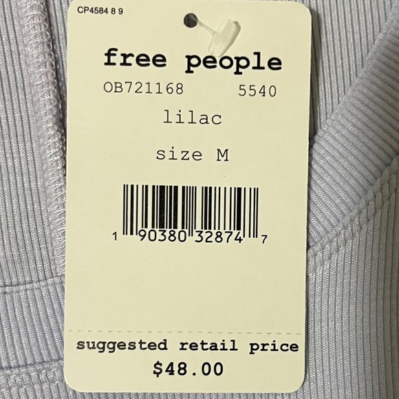 Free People Women's Top, Size M, Color Lilac, New with tags - Picture 5 of 16